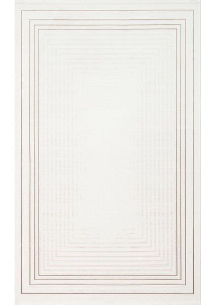 Lykıa Lky 04 Cream Beıge Sade ve Modern Akrilik Makine Halısı