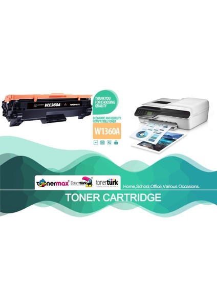 ® Hp Laserjet M211D Muadil Toner - Çipli / W1360A / 136A / Hp ile Uyumlu fiyatları