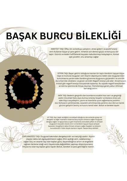 Başak Burcu Doğal Taş Bileklik indirimleri