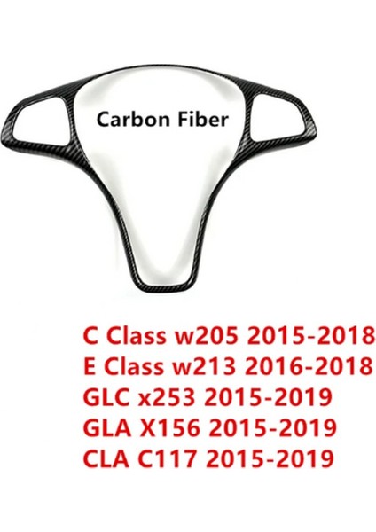 Mercedes Benz Direksiyon Gerçek Karbon Fiber 3m Trim Kaplaması