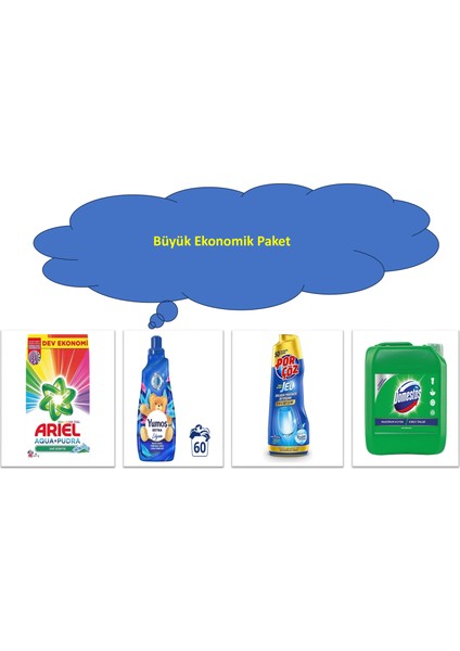 Dağ Esintisi Toz Çamaşır Deterjanı Renkliler Için 7 Kg-Porçöz Premium Bulaşık Makinesi Deterjanı Jel 900 Ml-Domestos 3240 ml Çam Ferahlığı Yoğun Kıvamlı Çamaşır Suyu