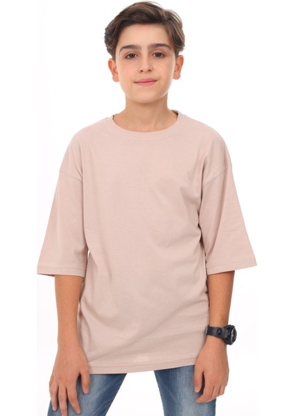 Bej - Beyaz Düz Bisiklet Yaka 2'li Erkek Tişört 18047 fiyatları