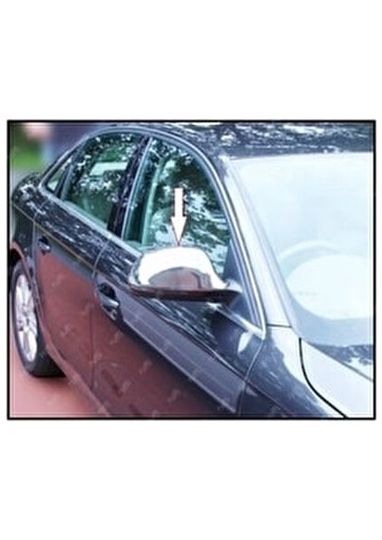 Audi A5 Krom Ayna Kapağı 2 Prç. 2007-2012 P. Çelik