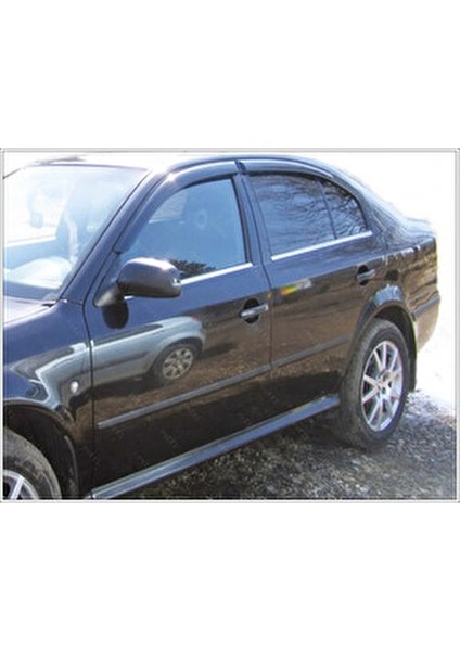 Skoda Octavia A5 Krom Cam Çıtası 4 Prç. 2004-2008 P. Çelik