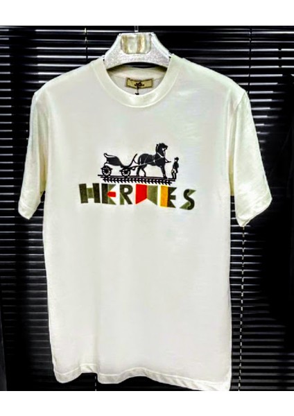 Kadife Desenli T-Shirt