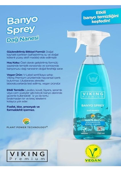 Banyo Spreyi Dağ Nanesi 750 ml -4'lü-