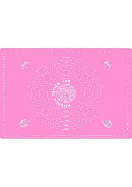 Pembe 1. Sınıf Kaliteli Silikon Hamur Açma Matı Büyük Boy Ölçülü Hamur Açma Matı 45 cm x 65 cm fiyatları