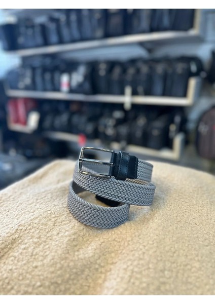 Bene 3,5 cm Örgü Desenli Erkek Kemeri modelleri