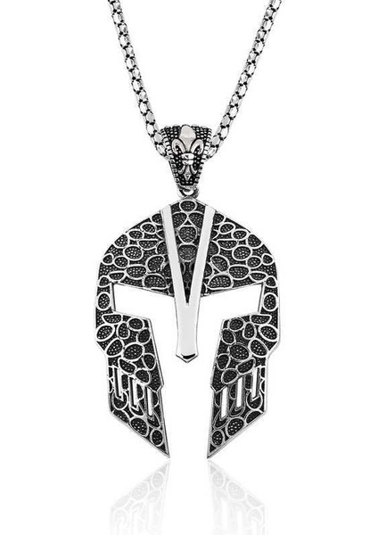 Gümüş Gladyatör Erkek Kolye