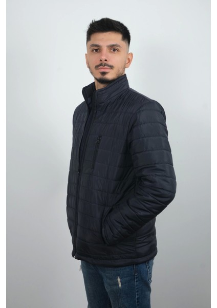 Erkek Cepli ve Fermuarlı Mont Lacivert fırsatları