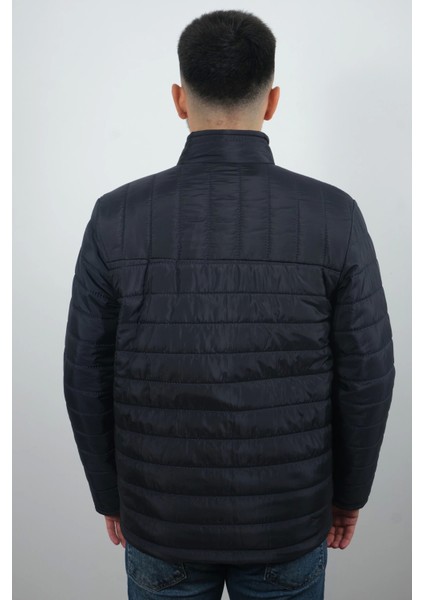 Erkek Cepli ve Fermuarlı Mont Lacivert indirimleri