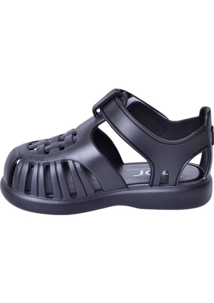 S10271 Tobby Solid Siyah Çocuk Sandalet modelleri