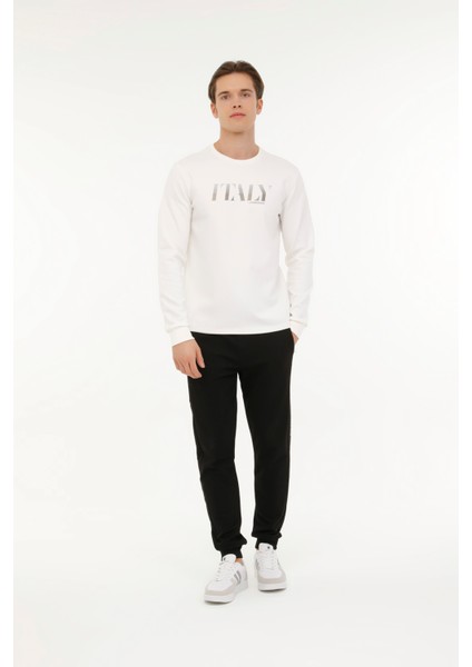 ml Owen 16ITL1065 4fx Kırık Beyaz Erkek Sweatshirt modelleri