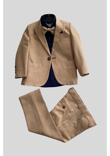 Turuncu Gardrop Premium Camel Ceketli Takım Elbise