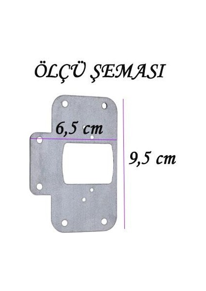 Dolap Kapak Taş Menteşe Tamir Sacı Pratik Onarım Kiti Krom Metal Yuva Tablası 6.5 x 9 cm (4 Adet)