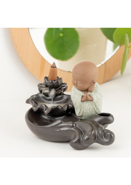 Zen Buddha Temalı Geri Akışlı Tütsülük