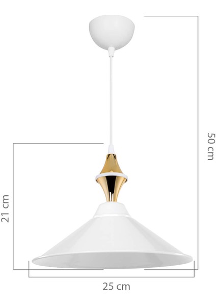 Mutfak Maya Karo Beyaz/gold Tekli Yemek Odası Oturma Odası Salon Mutfak Avize Plastik Beyaz 1 E27 fiyatları