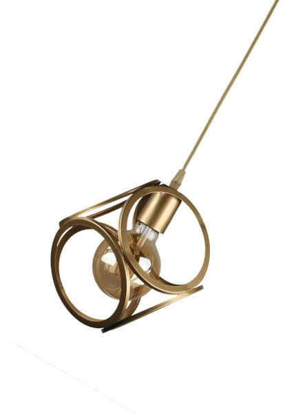 Tek Ebat Lingo Tekli Avize Eskitme Metal Tekli 71-80 cm 1 E27 Altın