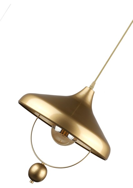 Modern G?ksel Tekli Avize Eskitme 1 Metal 91-100 cm Tek Ebat E27 Altın