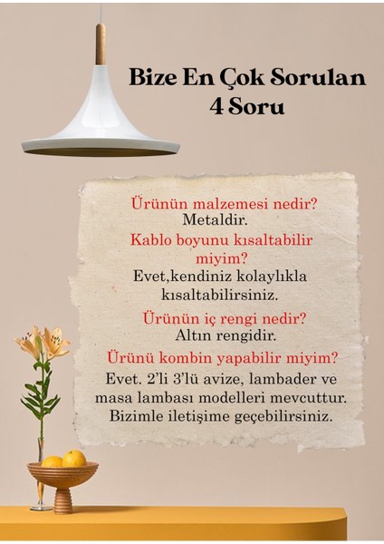 Metal Geniş Metal Avize Ahşap Başlık Mutfak Salon Cafe Ofis Pastane Tekli Sarkıt Lamba Aydınlatma B fiyatları