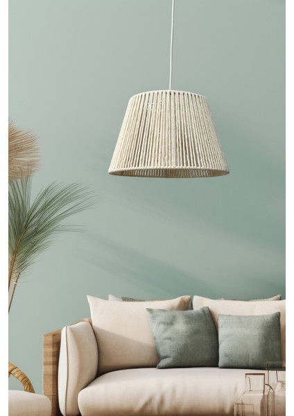 E27 Arne Soft Avize, Bohem Avize, Rustik Avize, Makrome Avize, Salon Avizesi, Çocuk Odası Avizesi R