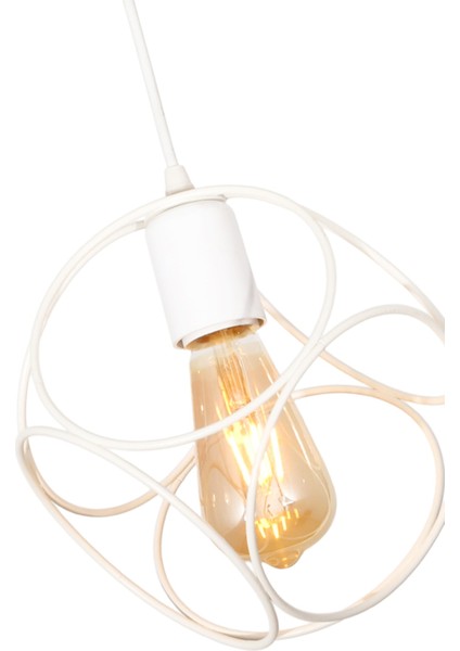 61-70 cm Selanik Tekli Beyaz Beyaz 70 x 16 E27 Metal Modern 1 fırsatları