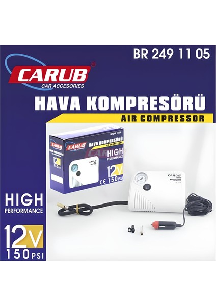 12V Hava Kompresörü 150 Psi Yassı BR2491105