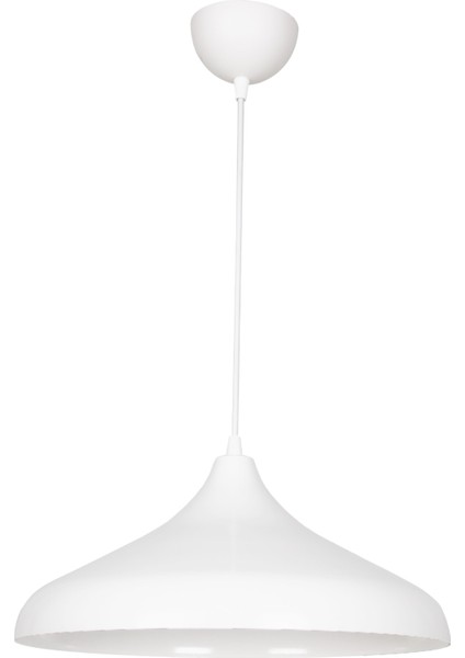 Mutfak Nil Özel Tasarım Parlak Beyaz Metal Cafe - Mutfak Tekli Avize 34 x 43 E27 Rustik Metal Beyaz fiyatları