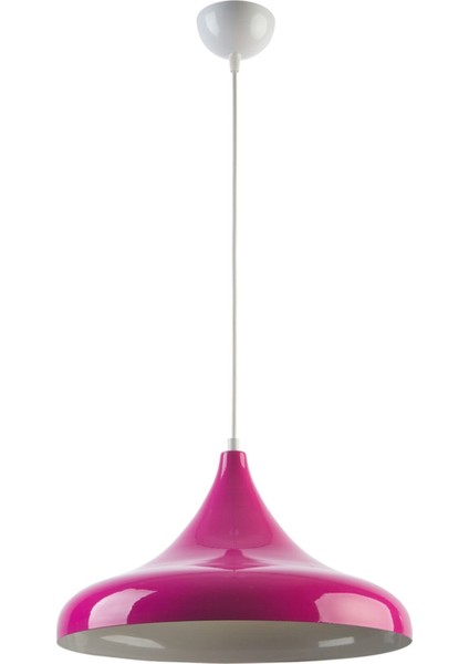 E27 Nil Özel Tasarım Modern Salon - Mutfak - Cafe Fujya Tekli Sarkıt Avize Pembe 1 Metal 51-60 cm 1