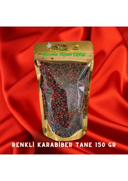 Yasemin Hanım Çiftliği Organik Renkli Tane Karabiber 150 gr