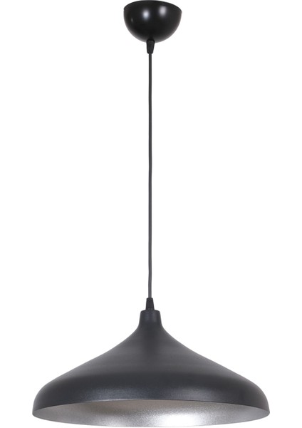 71-80 cm Nil Modern Tasarım Cafe Mutfak Salon Metal Siyah Içi Gri Renktekli Avize Mutfak 34 x 43 E2