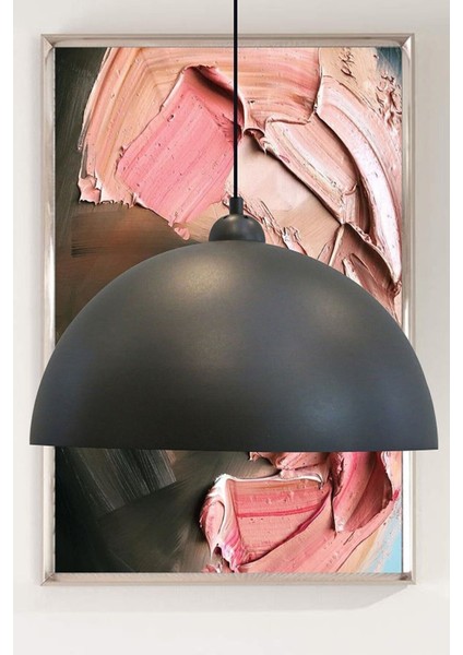 Siyah Luppo Modern Tasarım Metal Siyah Içi Siyah Cafe - Mutfak Tekli Avize Modern E27 Metal 1 Mutfa fiyatları