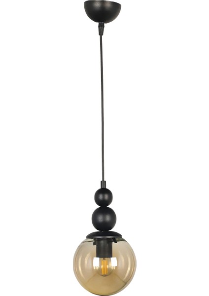 1 Sonsuz Tekli Avize Siyah Bal Cam Tekli 61-70 cm E27 Tek Ebat Siyah Metal fiyatları