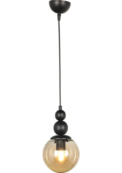 1 Sonsuz Tekli Avize Siyah Bal Cam Tekli 61-70 cm E27 Tek Ebat Siyah Metal modelleri