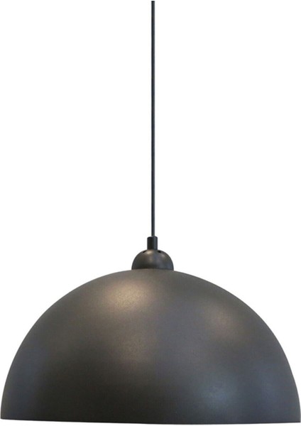 Modern Luppo Modern Tasarım Metal Siyah Içi Siyah Tekli Avize E27 1 Siyah Metal