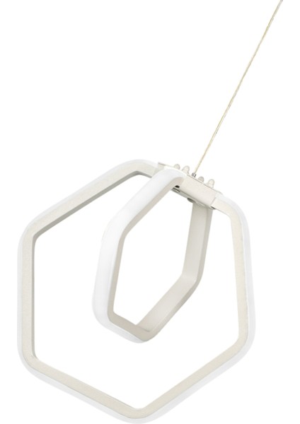 51-60 cm Alena 3 Renk Ledli Tekli Avize Beyaz 1 LED Alüminyum Tek Ebat Modern Beyaz fırsatları