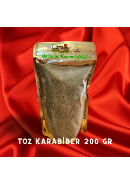 Yasemin Hanım Çiftliği Organik Toz Karabiber 200 gr