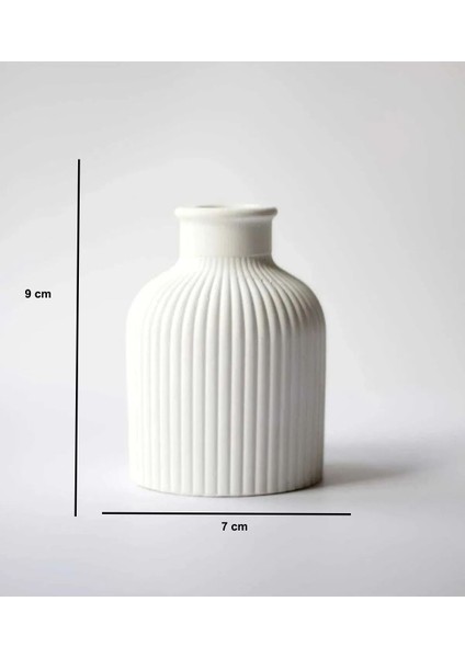 Iskandinav Silindir Vazo Silikon Mum Kalıbı