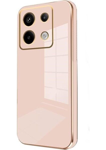Xiaomi Poco M6 Pro 4g Kılıf Parlak Kenar Bark Volet Silikon