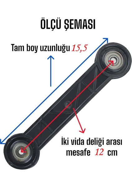 Beşik Sallama Aparatı Siyah 12 cm