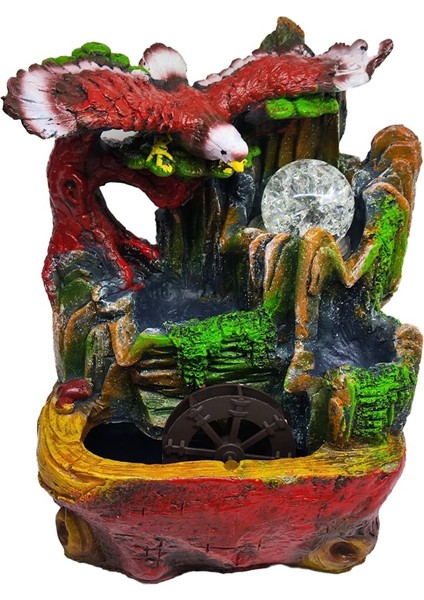 Dekoratif Kartal Tasarımlı Renkli LED Işıklı Su ŞELALESI-1918 fiyatları