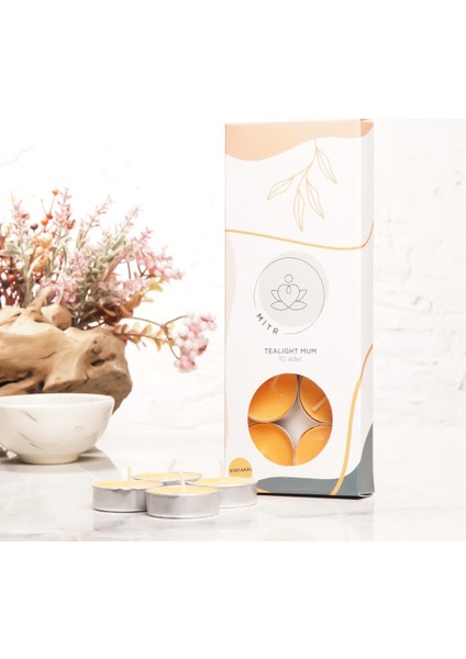 Portakal Kokulu Tealight Mum