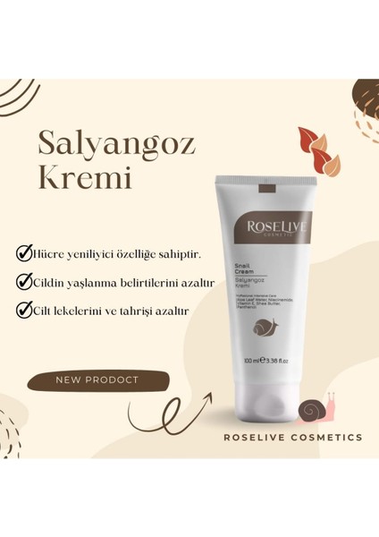 Doğal Salyangoz Kremi & Yaşlanma Karşıtı Nemlendirici ve Onarıcı Cilt Bakım Kremi 100 ml fiyatları