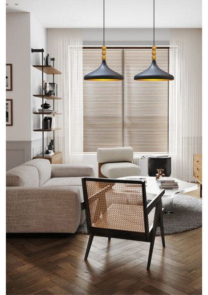 101-120 cm Siyah Champion Ahşap Boncuklu Tekli Avize Sarkıt Salon Mutfak Butik Lamba Aydınlatma Avi fiyatları