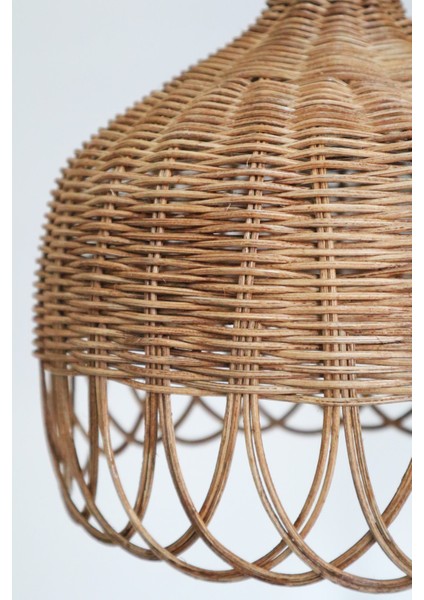 Kahverengi Rattan Bambu Avize Sarkıt E27 fiyatları