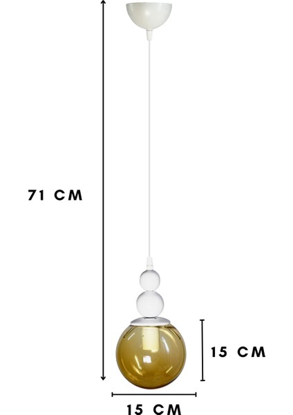 71-80 cm Venüs Tekli Sarkıt Avize Özel Model- Modern Avize - Oturma Odası - Salon - Yatak Odası Sal