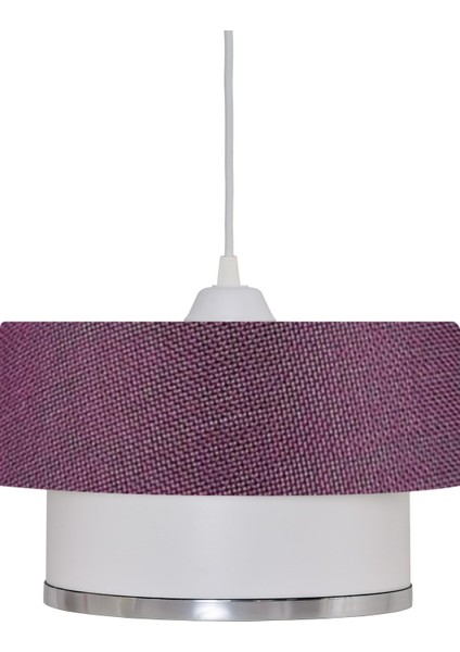 30 x 60 Vip Sarkıt Avize Krom / Mor Kumaş 1 Şapkalı Mor 51-60 cm E27 fiyatları