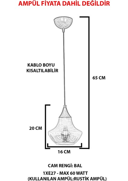 Modern Zeus Tekli Siyah Sarkıt AVIZE-2044-BAL Metal 1 Siyah fiyatları