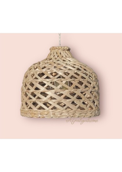 20 -34 cm Hasır Dekoratif Bahçe / Salon / Antre / Mutfak Avize 30CM - Rattan - Bambu - Bohem 1 E27 fiyatları