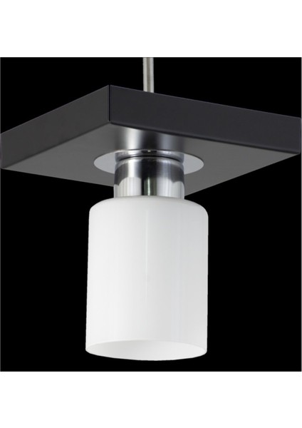 E27 Tekli Modern Spor Model Kare Tepsi Siyah Avize Beyaz Modern Metal 1 modelleri